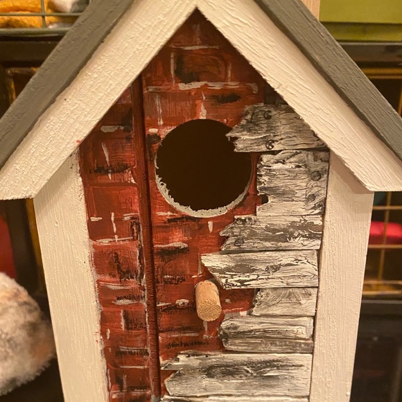 Birdhouse - handpainted ⭐️. Zoom in for details! - Picture 9 of 11